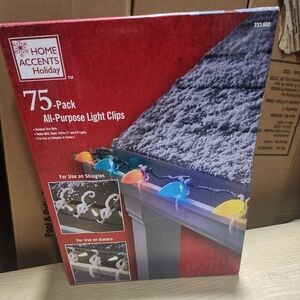 Home Accents Holiday 75-Pack All Purpose Light Clips